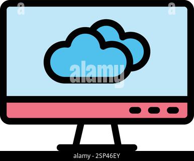 Forecast Vector Icon Design Illustration Stock Vector