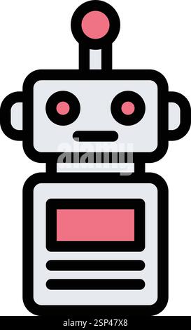 Robot Vector Icon Design Illustration Stock Vector