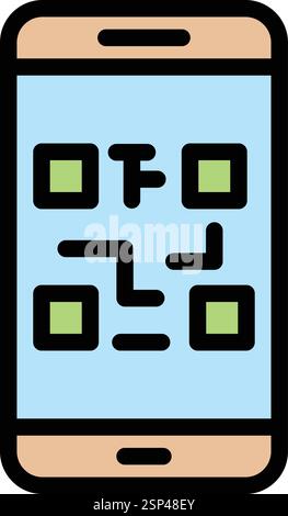 Qr code Vector Icon Design Illustration Stock Vector