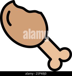 Leg piece Vector Icon Design Illustration Stock Vector