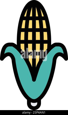 Corn Vector Icon Design Illustration Stock Vector