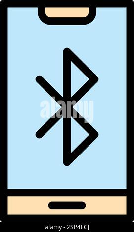 Bluetooth Vector Icon Design Illustration Stock Vector