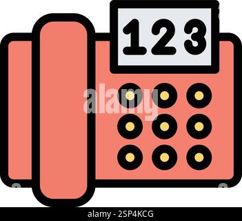 Telephone Vector Icon Design Illustration Stock Vector