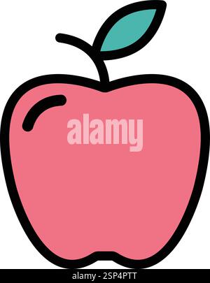 Apple Vector Icon Design Illustration Stock Vector