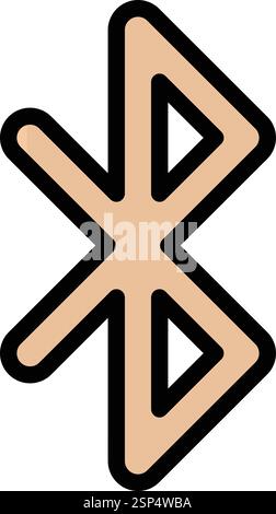 Bluetooth Vector Icon Design Illustration Stock Vector
