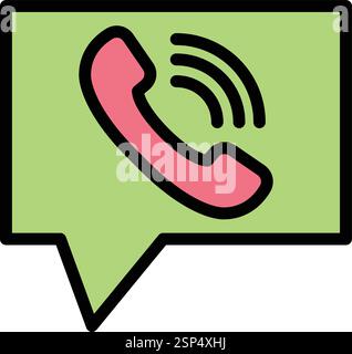 Contact us Vector Icon Design Illustration Stock Vector