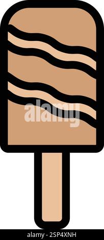 Ice lolly Vector Icon Design Illustration Stock Vector