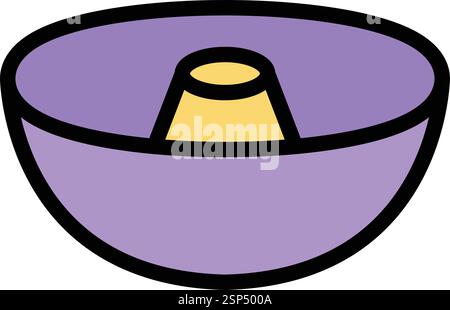 Cake mold Vector Icon Design Illustration Stock Vector