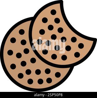 Cookie Vector Icon Design Illustration Stock Vector