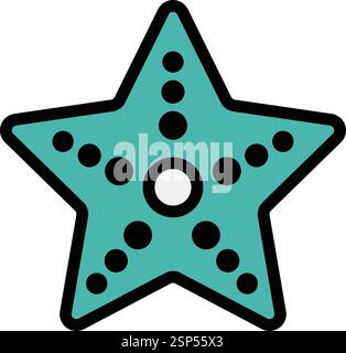 Star fish Vector Icon Design Illustration Stock Vector