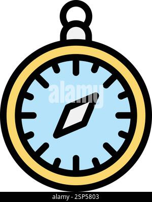 Compass Vector Icon Design Illustration Stock Vector