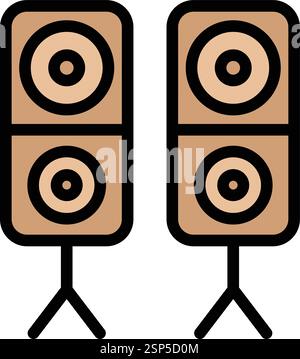 Speaker Vector Icon Design Illustration Stock Vector