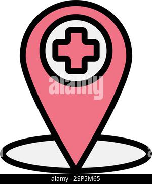 Add location Vector Icon Design Illustration Stock Vector