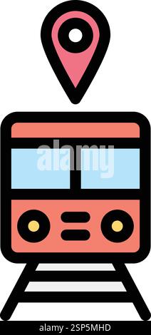 Train station Vector Icon Design Illustration Stock Vector