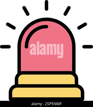 Siren Vector Icon Design Illustration Stock Vector