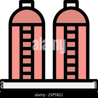 Silo Vector Icon Design Illustration Stock Vector