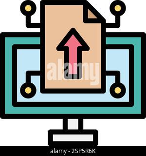 File sharing Vector Icon Design Illustration Stock Vector