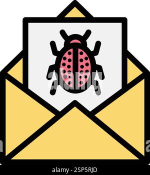 Mail Vector Icon Design Illustration Stock Vector