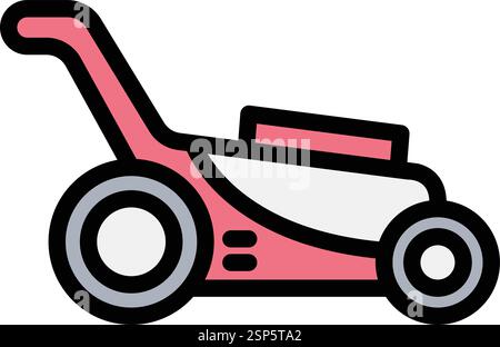Lawn mower Vector Icon Design Illustration Stock Vector
