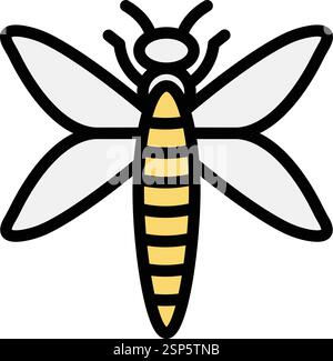 Dragonfly Vector Icon Design Illustration Stock Vector