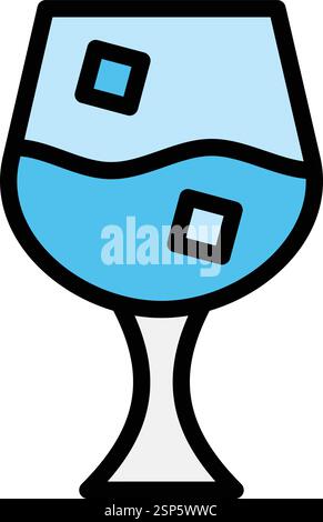 Wine Glass Vector Icon Design Illustration Stock Vector