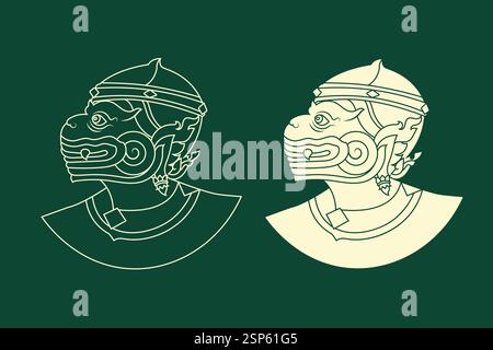 Kbach Khmer Vector, Khmer Ornament. Stock Vector