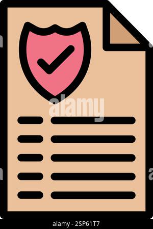 Document Vector Icon Design Illustration Stock Vector