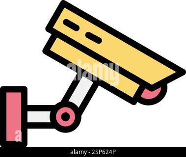 Cctv Vector Icon Design Illustration Stock Vector
