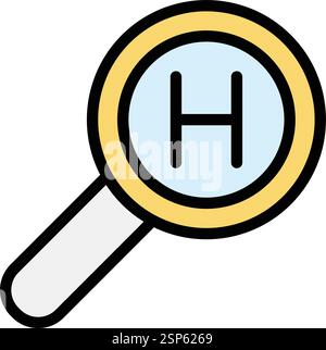 Hotel search Vector Icon Design Illustration Stock Vector