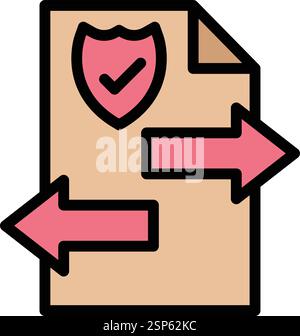 File transfer Vector Icon Design Illustration Stock Vector