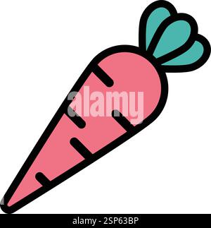 Carrot Vector Icon Design Illustration Stock Vector