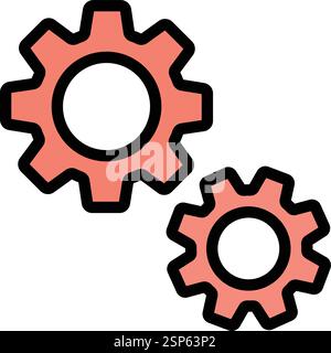 Setting Vector Icon Design Illustration Stock Vector