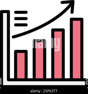 Growth Vector Icon Design Illustration Stock Vector