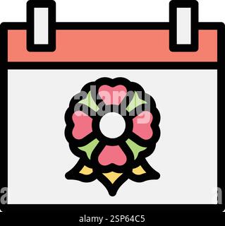 Calendar Vector Icon Design Illustration Stock Vector