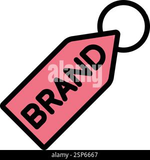 Brand Vector Icon Design Illustration Stock Vector