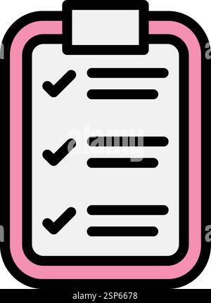 List Vector Icon Design Illustration Stock Vector