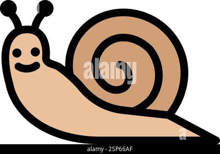 Snail Vector Icon Design Illustration Stock Vector