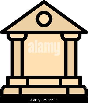 Bank Vector Icon Design Illustration Stock Vector