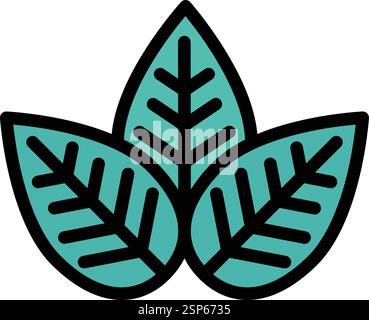 Leaf Vector Icon Design Illustration Stock Vector
