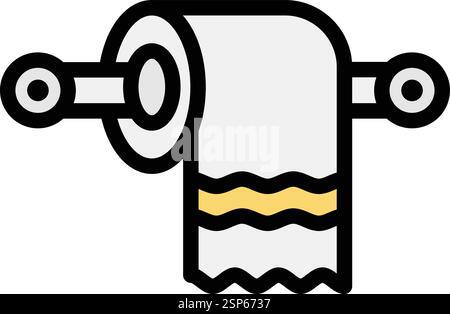 Toilet paper Vector Icon Design Illustration Stock Vector