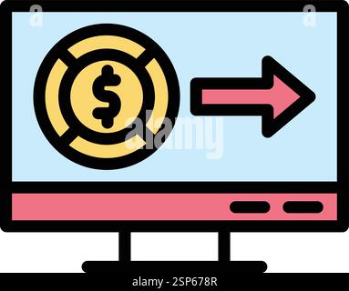 Money send Vector Icon Design Illustration Stock Vector