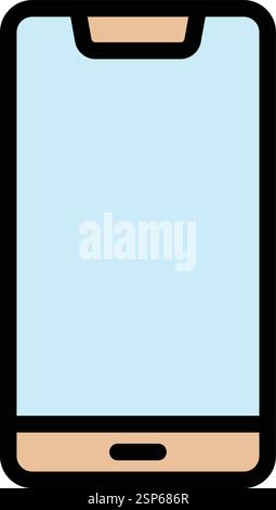 Smartphone Vector Icon Design Illustration Stock Vector