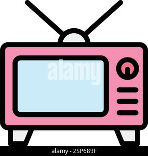 Tv Vector Icon Design Illustration Stock Vector