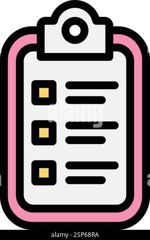 Clipboard Vector Icon Design Illustration Stock Vector