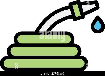 Water hose Vector Icon Design Illustration Stock Vector