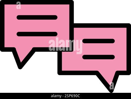 Chat Vector Icon Design Illustration Stock Vector