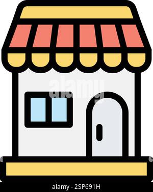 Shop Vector Icon Design Illustration Stock Vector