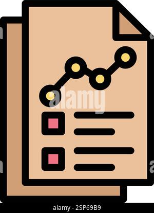 Report Vector Icon Design Illustration Stock Vector