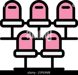 Waiting room Vector Icon Design Illustration Stock Vector