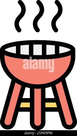 Barbecue Vector Icon Design Illustration Stock Vector
